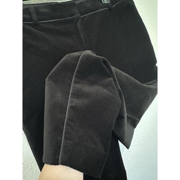 Ann Taylor Women's Devin Fit Velvet Ankle Pant Black Size 8 - Picture 3 of 11